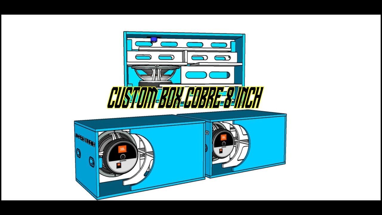 SKEMA [PLAN] BOX SPEAKER COBRE SINGLE 8 INCH buat miniatur sound