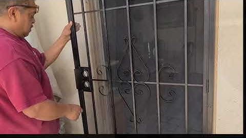 How to install a security screen door