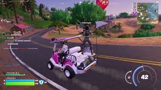 playing fortnite probably against bots