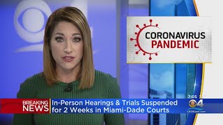 In-Person Hearings & Trials Suspended For 2 Weeks In Miami-Dade Courts