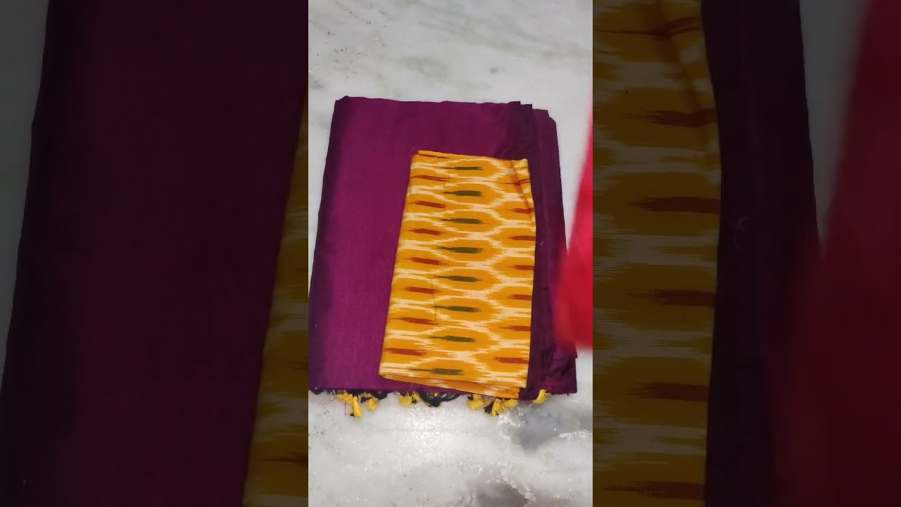 plain khadi cotton plain sarees available with ikkat blouse 899 free shipping 