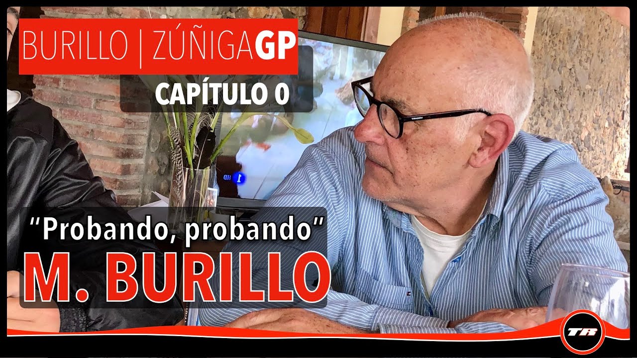 Manolo Burillo, probando. Probando.