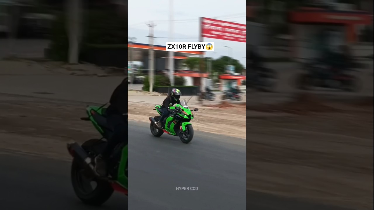 Kawasaki ZX-10R & Z900 Insane Flyby 💨 | Loud & Fast!