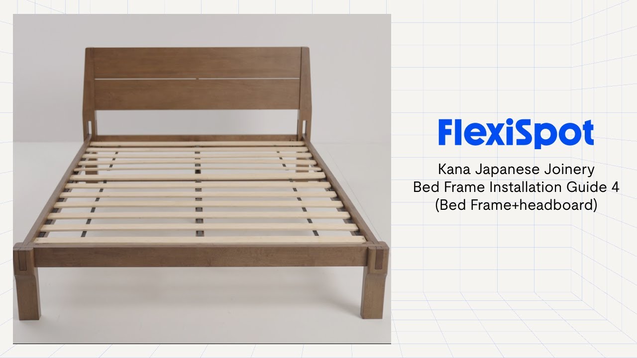 Kana Japanese Joinery Bed Assembly Guide (headboard included)