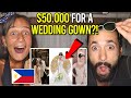 UNBELIEVABLY EXPENSIVE FILIPINO Wedding GOWNS! (TOP 5 Philippines Reaction!)