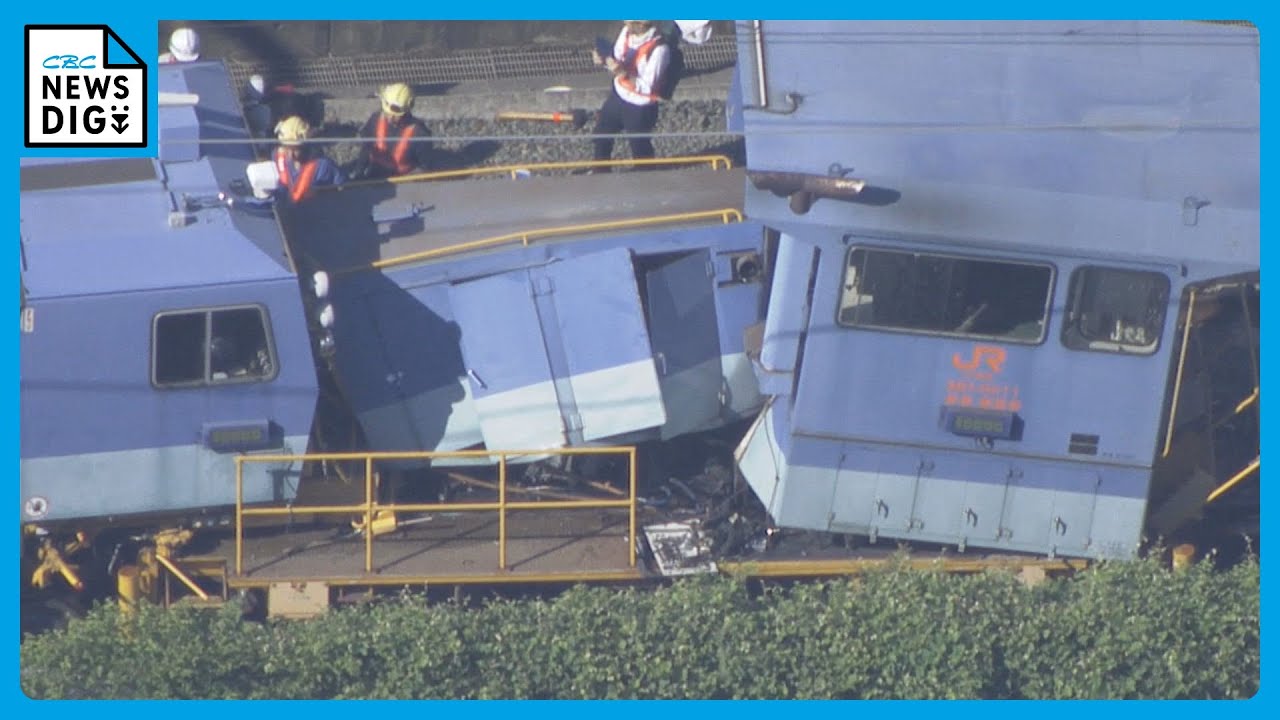 東海道新幹線は23日の始発から平常運転 追突した保守用車両はブレーキ