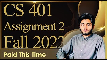 CS 401 assignment 2 fall 2022