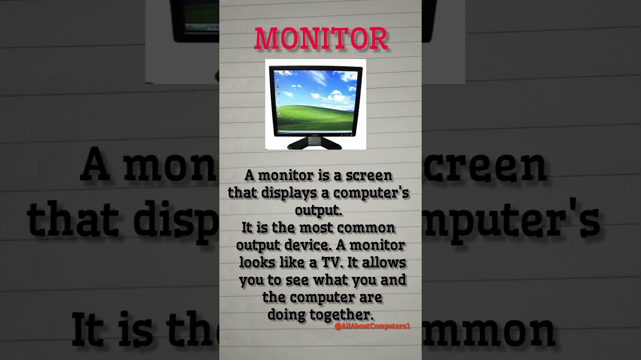 Computer Monitor||Explanition of Monitor|| What is Monitor? ||