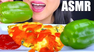 Asmr Cheesy Frittata & Crunchy Pepper Eating Sounds Asmr Phan
