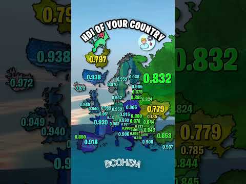 Whats The HDI Of Your Country Map Geography Mapping Shorts Europe