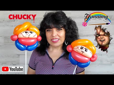 HOW TO MAKE A CHUCKY BALLOON CHIBI .-COMO HACER A CHUCKY CON GLOBOS 260 .