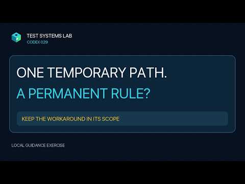 Keep a Temporary Workaround Out of Project Rules