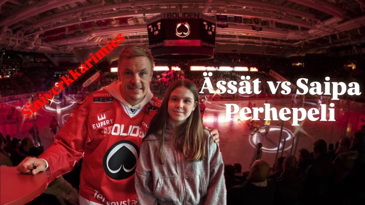 Oltiin katsomassa jääkiekkoa Millan Sakun ja Elian kanssa￼ ♠️