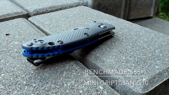 Benchmade 555-1 mini griptilian review năm 2024