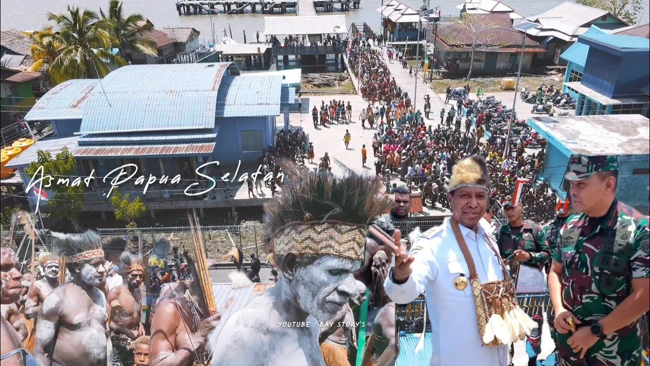 Warga Asmat Bahagia Sambut Kedatangan PJ Gubernur Papua Selatan - Dr Ir Apolo Safanpo, ST., MT