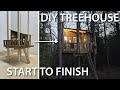 Diy family treehouse build start to finish in 32 minutes