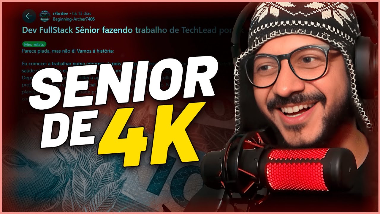 Dev java fullsterco sênior, fazia até chupetinha e ganhava 4k