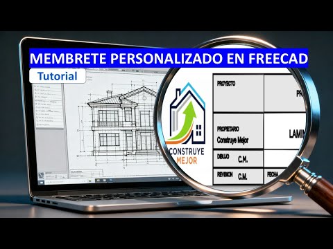 Membrete personalizado en FreeCAD 1.0 | TUTORIAL PLANOS DE VIVIENDA FREECAD 1.0.2 | S-24