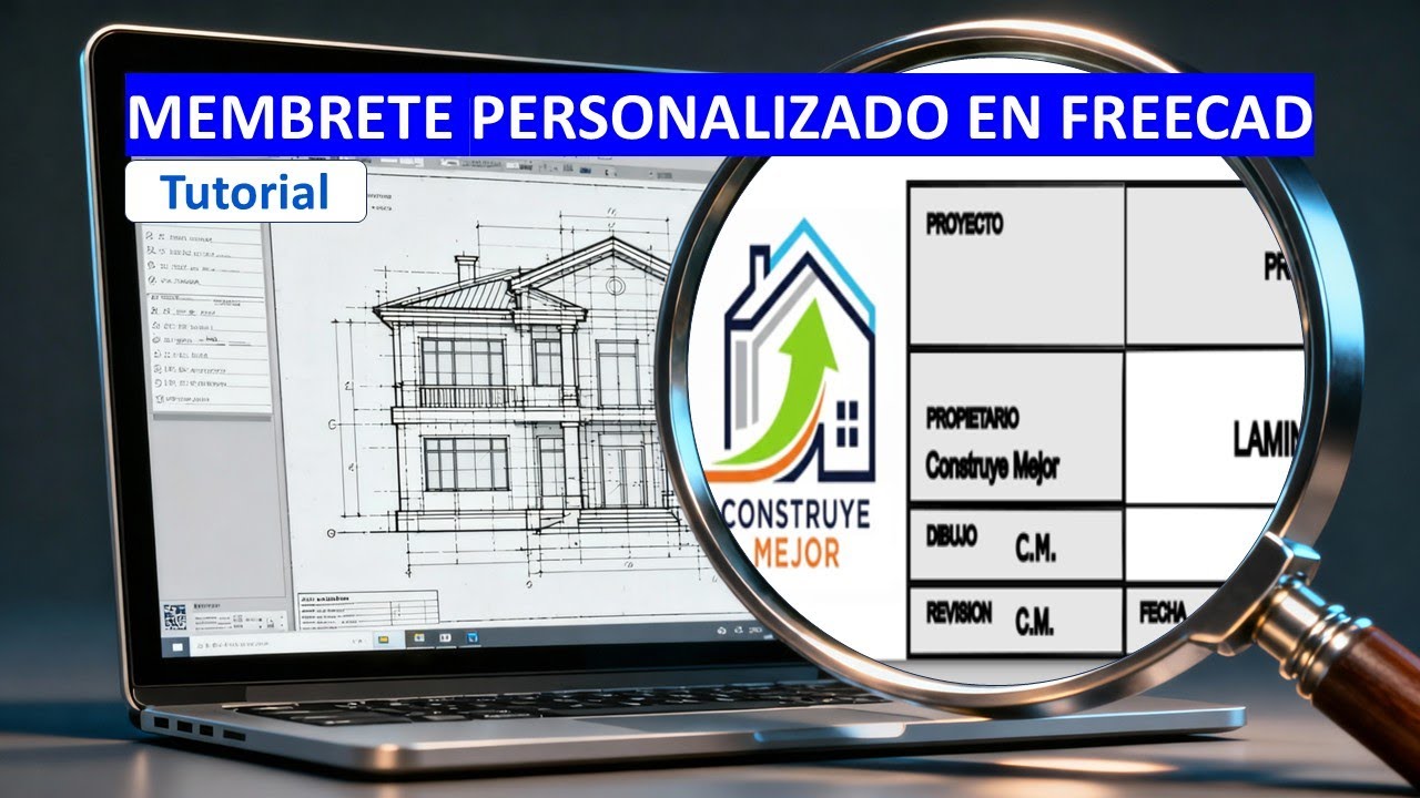 Membrete personalizado en FreeCAD 1.0 | TUTORIAL PLANOS… — Transcript