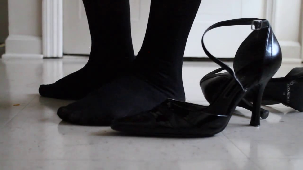 .::ASMR::. Black pointy heels pt 2 (click-clack noises) *{No talking ...