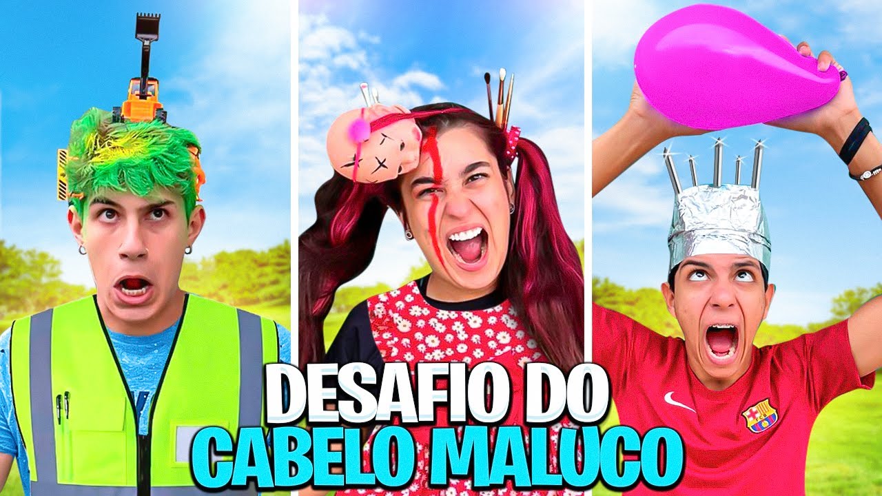 DESAFIO EXTREMO DO CABELO MALUCO *quem ganhou?