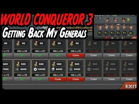 ALMOST BACK TO WHERE I WAS! Ready For The Update World Conqueror 3