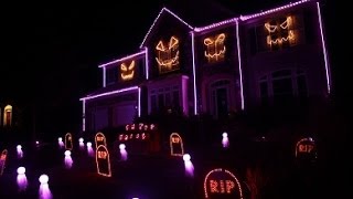 Celebrity Halloween Light Show 2013 - Ghosts n' Stuff (Hard Intro) by DeadMau5 Wealth