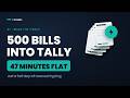 500 Purchase Bills into TallyPrime in 47 Minutes | AI Automation, No Manual Entry