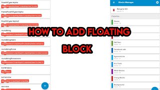 How To Floating Block Add || Sketchware screenshot 2