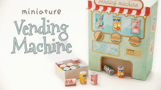 DIY  Vintage Vending Machine papercraft model (step by step tutorial)