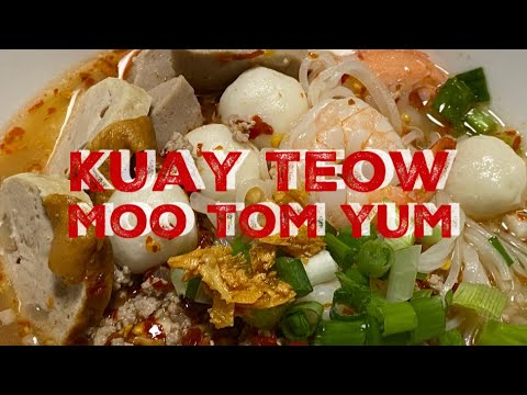 Download Kuay Teow Moo Tom Yum ( Spicy noodles in tom yum style )