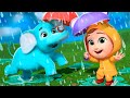 Zoo Animals in the Rain | Lalafun Nursery Rhymes & Kids Songs
