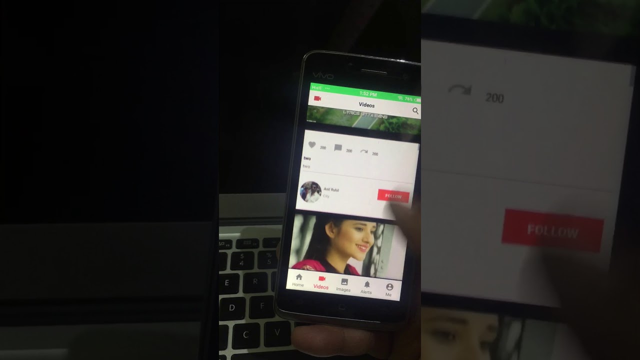 Testing with vivo mobile