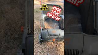 @vevor.official lawn sweeper! #tools4life #toolsteam #toolreview #lawncare #pinecones #pinestraw