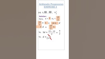 3. In the following APs, find the missing terms in the boxes :(iii) 5,      ,       , 9 1/2#shorts