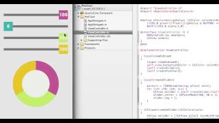 Today's iOS sample no.188 - pie chart