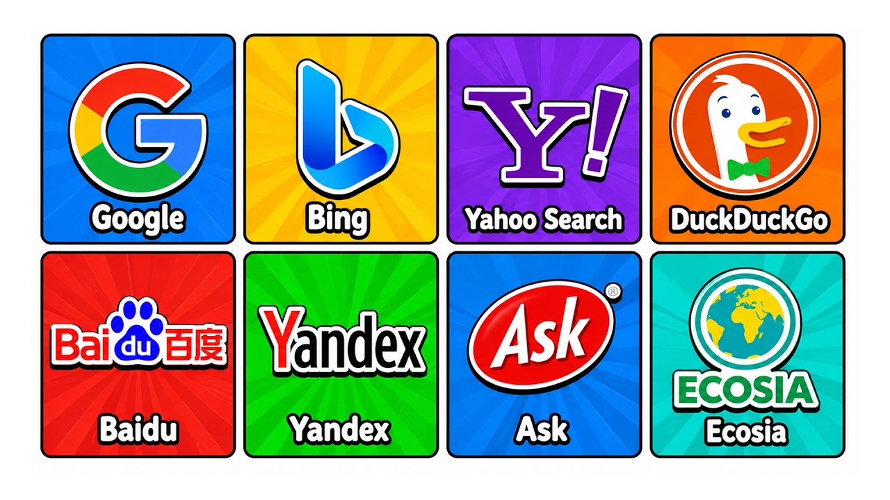 Every Search Engine Explained in 4 minutes - YouTube