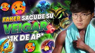 🥵 FAKER VINO A SACUDIR SU VEIGAR  EN CHALLENGER *ONE SHOTEA CON 1K DE AP* 🤯🤯