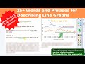 English vocabulary lesson | 25+ Words and Phrases to Describe Line Graphs/Line Charts