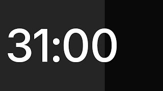 ⏱ 31 Minute Timer with Alarm | Temporizador 31 minutos | Cronômetro 31 minutos | 31분 타이머 | 31分タイマー
