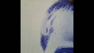 Drawing Hair With A Ballpoint Pen By Douglas Mutebi 