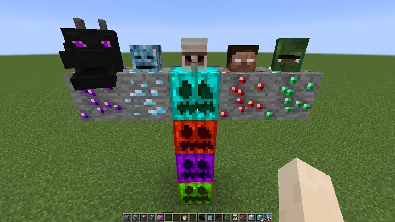 what if you create a MULTI GOLEM DRAGON in MINECRAFT (part 2) - YouTube