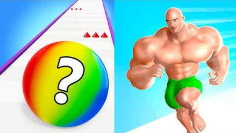 Muscle Rush Vs Ball Run 2048 - ASMR games ( New Update ) Infinity games Mobile Gameplay Math games