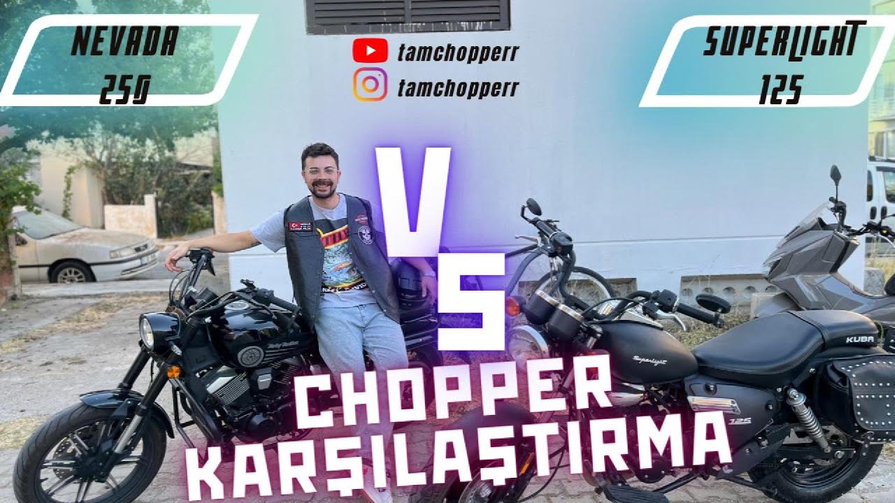NEVADA 250 VS SUPERLIGHT 125 #chopper #motorcycle