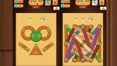 Screw Puzzle: Wood Nut & Bolt - Level 262