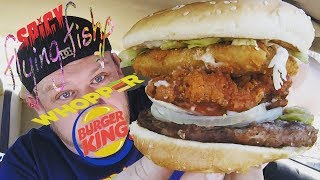 BURGER KING ☆LAND AIR & SEA SECRET MENU ITEM☆ Food Review!!!