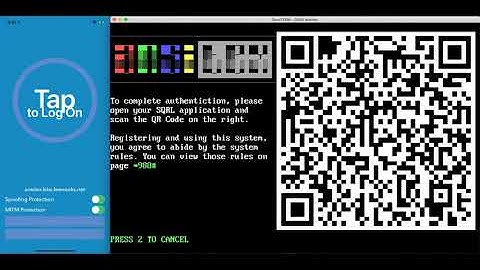 Using SQRL with Synchronet BBS - with an ANSItex emulation (Viewdata/Videotex - but with ANSI)