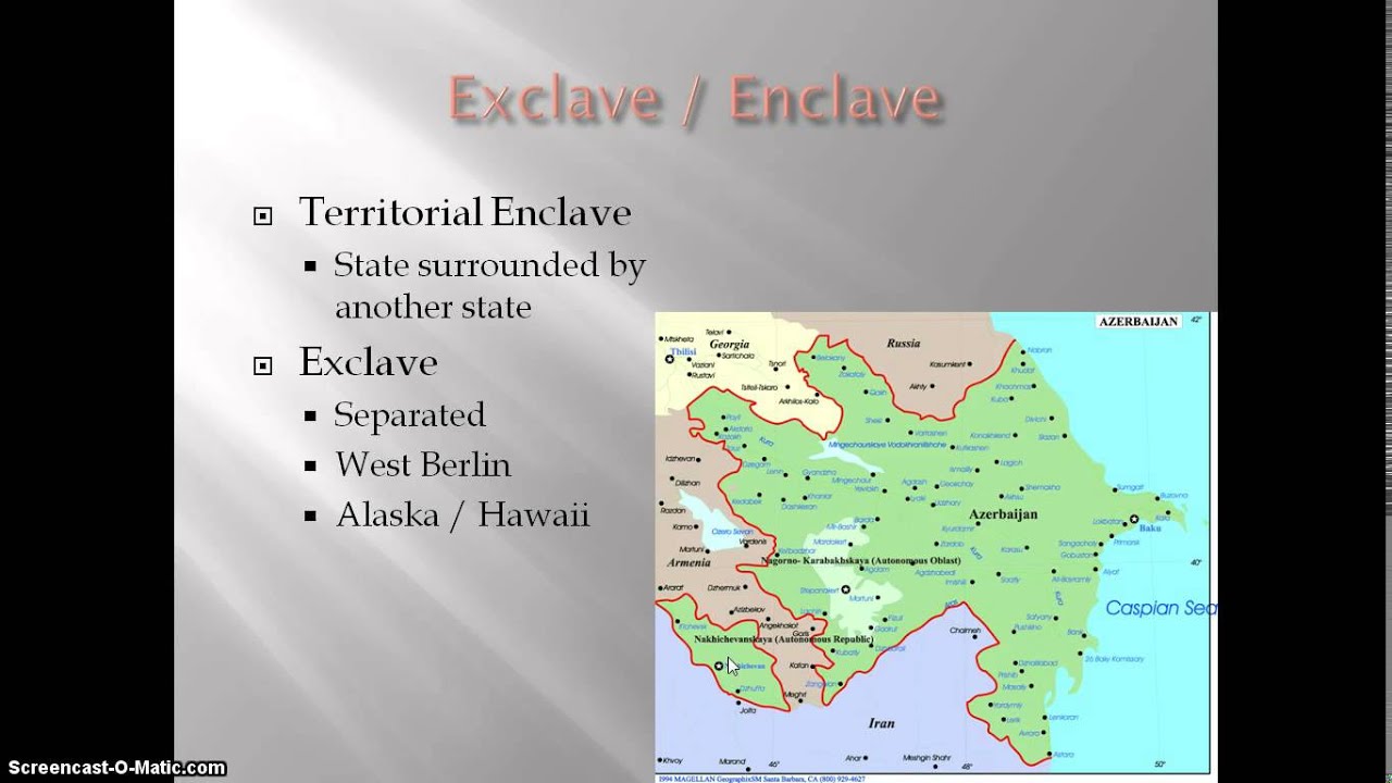 AP Human Geography - Exclaves and Enclaves - YouTube