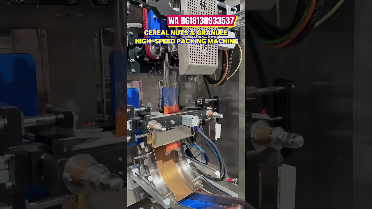 High-speed cereal nuts granule packing machine multihead weigher for Greece food factory. 