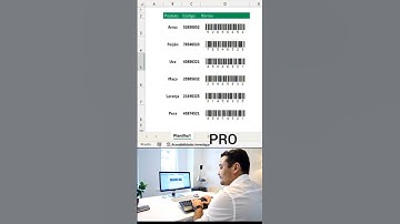 Como criar Código de Barras em planilha Excel
